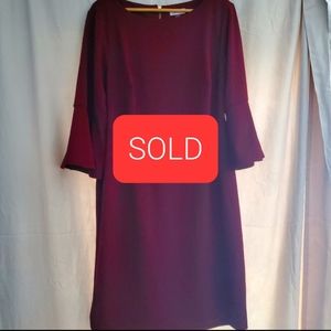 Calvin Klein Burgandy Women's Cocktail Dress